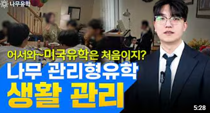 우리 아이 미국유학 생활이 걱정된다면? 식사·등하교·멘토링까지 관리하는 나무 관리형유학